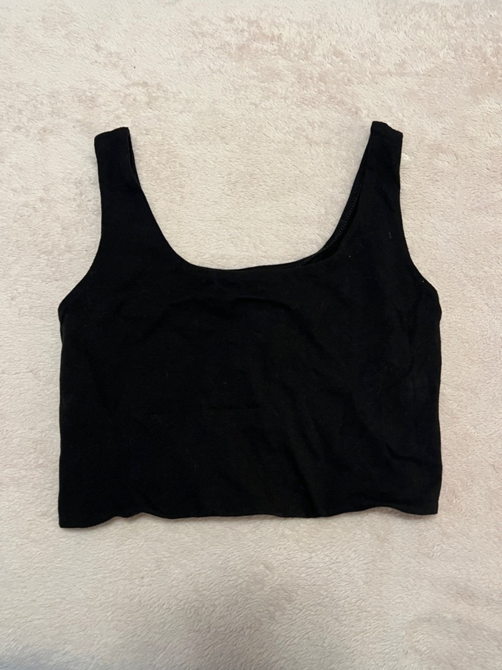 art class Black Scoop Neck Crop Tank